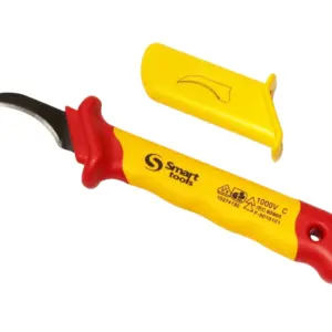 CUCHILLO PARA ELECTRICISTA CURVO , LARGO 180MM , VDE 1000V(10274180)