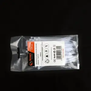 AMARRA PLASTICA BLANCA 2.5 x 100 mm x 100 unidades
