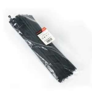 AMARRA PLASTICA NEGRA 7.6x400mm.100Unidades