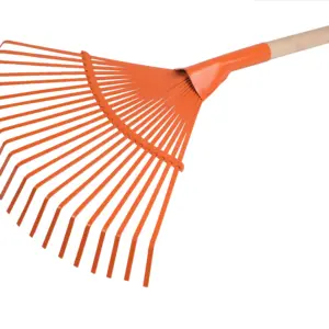 BARREHOJAS METALICO 22 DIENTES MANGO MADERA 2MX2,4CM