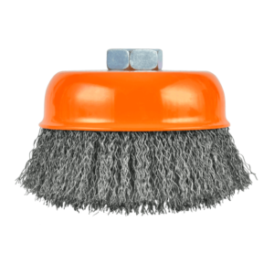 GRATA COPA CONICA ACERO ONDULADO 4" M14X2