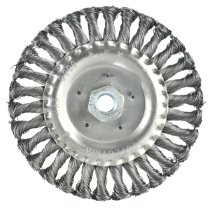 GRATA CIRCULAR ACERO TRENZADO 6" M14X2