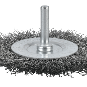 GRATA CIRCULAR ACERO ONDULADO 3" C/VASTAGO