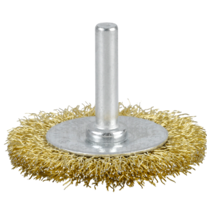 GRATA CIRCULAR ACERO ONDULADO 2" C/VASTAGO