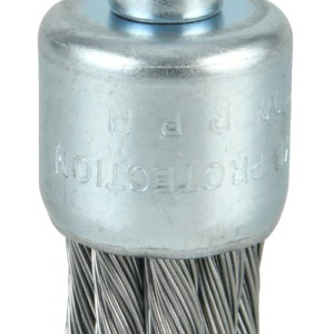 GRATA TIPO BROCHA ACERO TRENZADO 1" C/VASTAGO