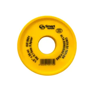 TEFLON (ROLLO) 1/2 X 40 MT AMARILLO P/GAS