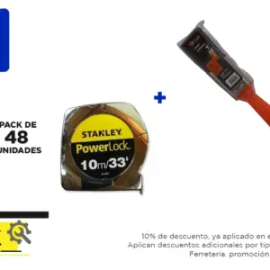 Pack 48 unidades, HUINCHA 10.0 MTS. X 1" (33-463S) + Brocha