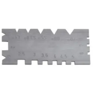 PLANTILLA PARA ROSCAS #370  30º-55º-60º (2213/1)