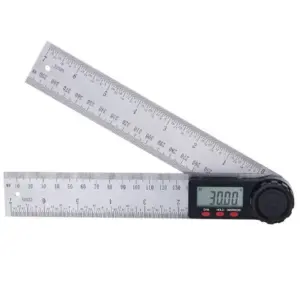 REGLA/MEDIDOR DE ANGULOS DIGITAL 200 MM. (LW-DA200