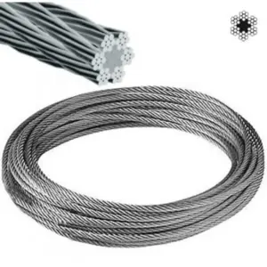 CABLE ACERO GALV.(MT) 6X7X3 MM. (6X7X3)