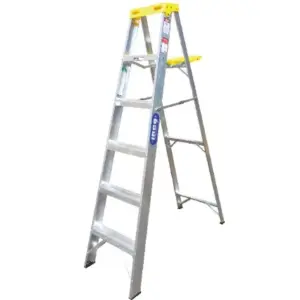 ESCALERA TIJERA ALUM.3,66 MT,12 PEL.AMARILLA(412)