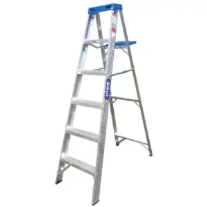 ESCALERA TIJERA ALUM. 3.66 MT, H.DUTY AZUL(5015)