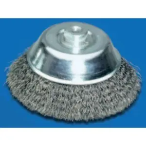 GRATA COPA CONICA 3" ACERO INOX. M14 (423.367)