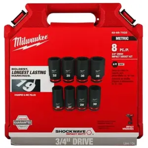 JGO DADOS IMPACTO LARGO 3/4"[] HEXAG. 8 PIEZAS 26-38MM (49-66-7020)