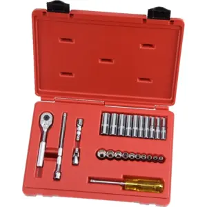 JGO. DADOS []1/4" 3/16"-9/16"  25 PZAS (J47118)