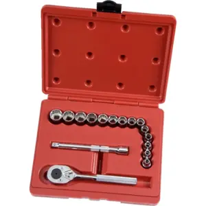 JGO. DADOS []3/8"  6 A 19 MM  16 PZ.(J52218)