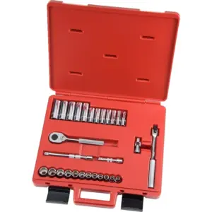 JGO. DADOS []3/8" POL. 8 A 19 MM,29 PZ (J52222)