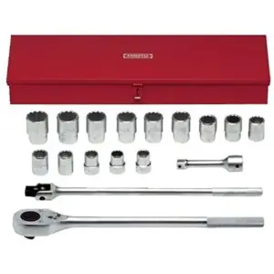 JGO. DADOS []1" 1.1/16"-2"  17 PZAS (J57100A)