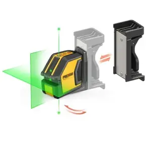 NIVEL LASER CRUZ C/PLOMADA RAYO VERDE (P2LC15G)