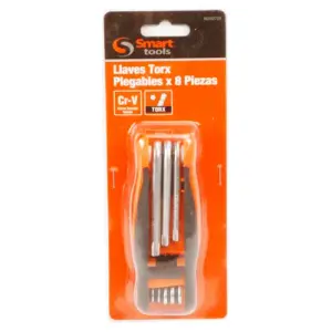 JUEGO LLAVES TORX PLEGABLES 8 PZS. T9 - T40