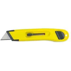 CUCHILLO RETRACTIL 1 HOJA PLASTICO (10-065LA)