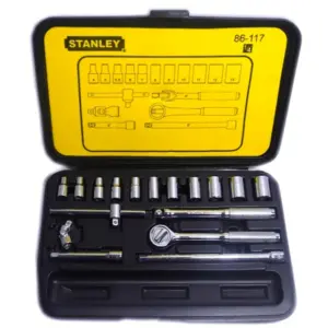 JGO. DADOS []1/4" 4 -13 MM., 18 PZAS. (86-117)