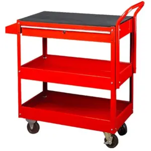 CARRO METALICO 1 GAVETA, 1 BANDEJA (96-227L)