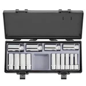 JGO. DADOS []1/2" 10-32 MM. LARGO HEX. (4143)