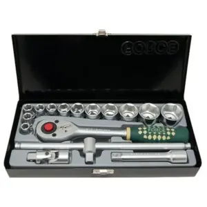 JGO. DADOS []1/2" 10-32 MM.,16 PZ., HEXAG. (4162-5