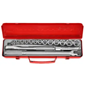 JGO. DADOS []1/2" 10-27 MM.,16 PZ., HEXAG. (4161)