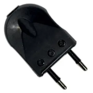 ENCHUFE MACHO MOVIL 2X10A S/TIERRA FRONT (1232)