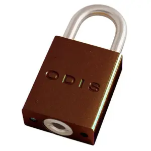 CANDADO "ODIS" ALUMINIO BLOQUEO ROJO