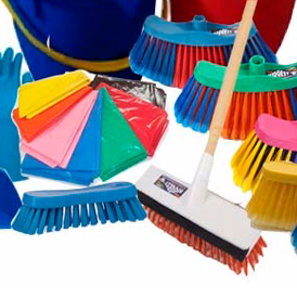 ESCOBILLON EVA PVC EXTRA SUAVE , C/MANGO (1326)