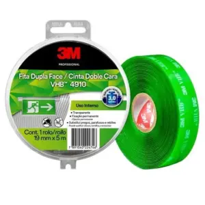 CINTA DOBLE FAZ 19MMx5M INT.TRANSP 4910