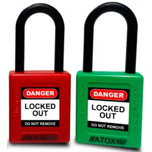 CANDADO DIELECTRICO ROJO  "STEELPRO"