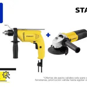 KIT TALADRO SDH700 W 1/2"+ESMERIL ANG.SG7115 750W