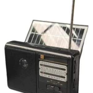radio solar recargable con linterna
