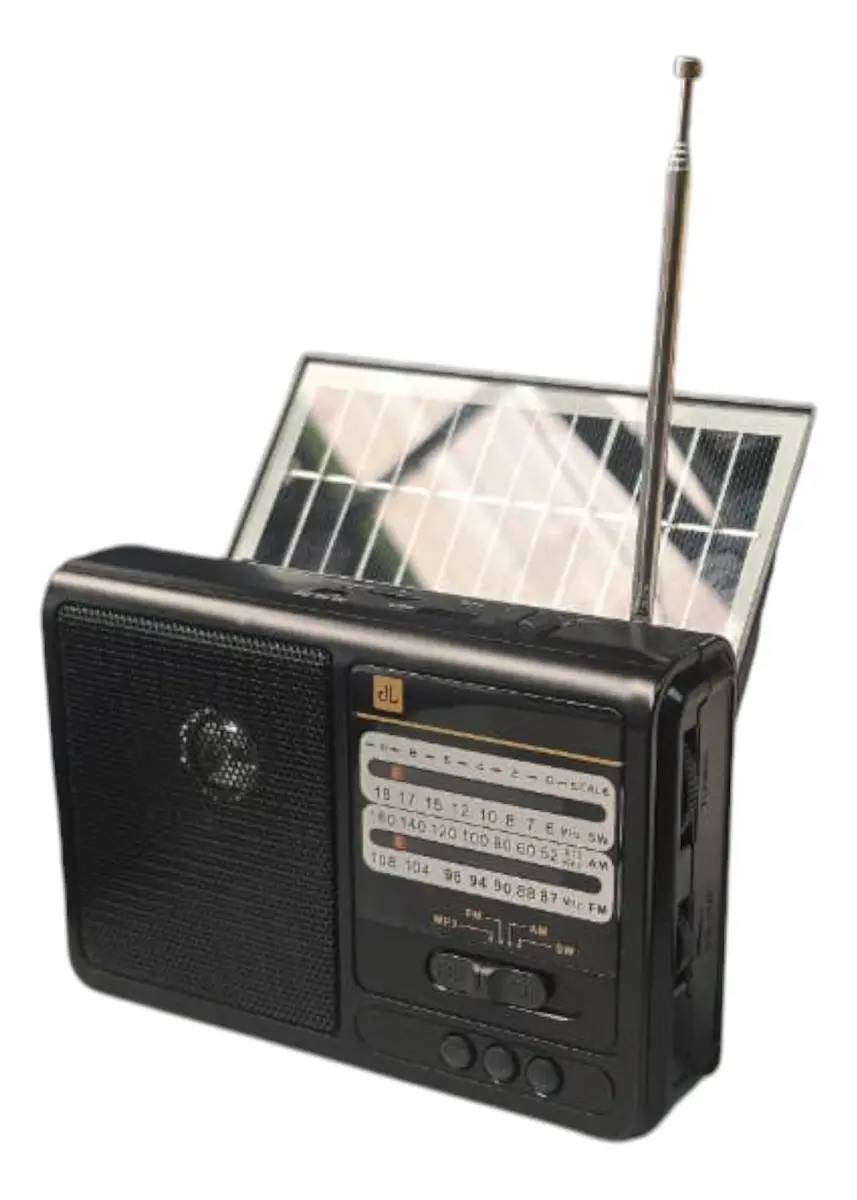 radio solar recargable con linterna